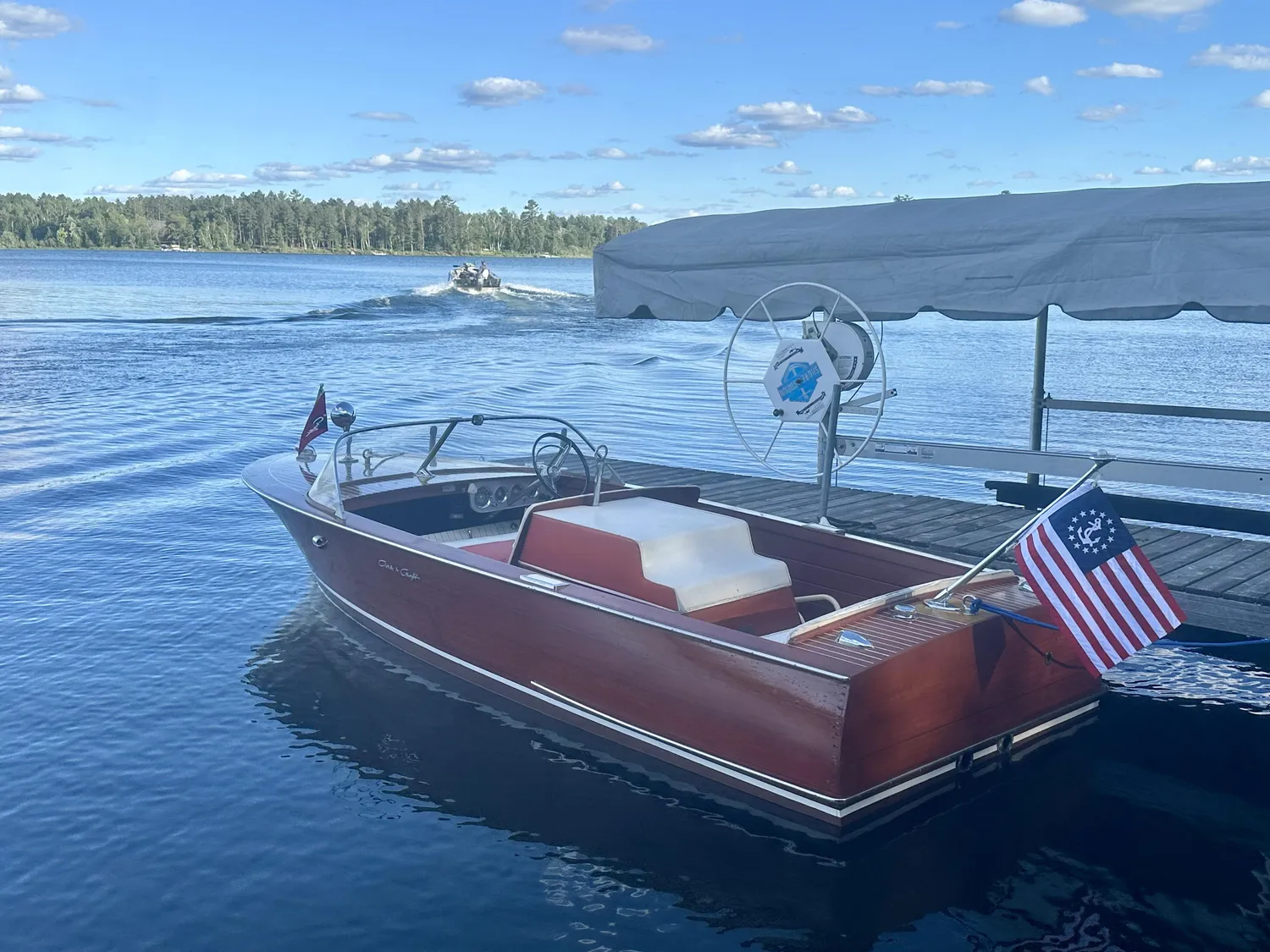 Chris Craft Yacht Ensign bådflag 16x24 nylon