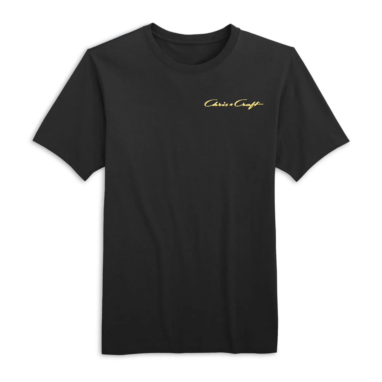 Chris Craft Trademark herre t-shirt sort bomuld