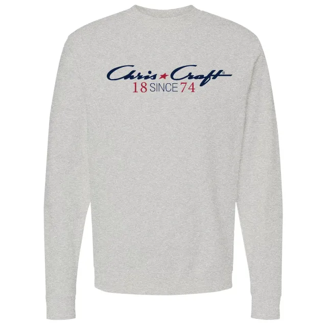Chris Craft Signature crewneck sweatshirt herre grå
