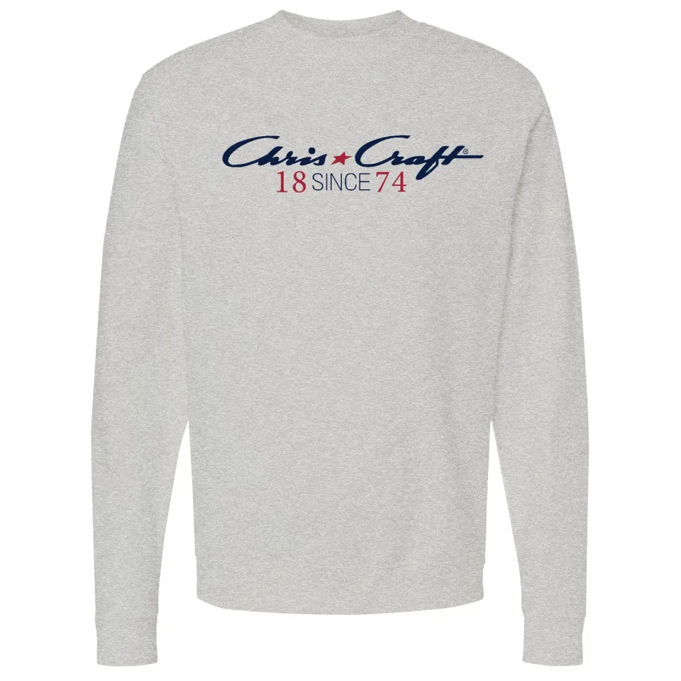 Chris Craft Signature crewneck sweatshirt herre grå