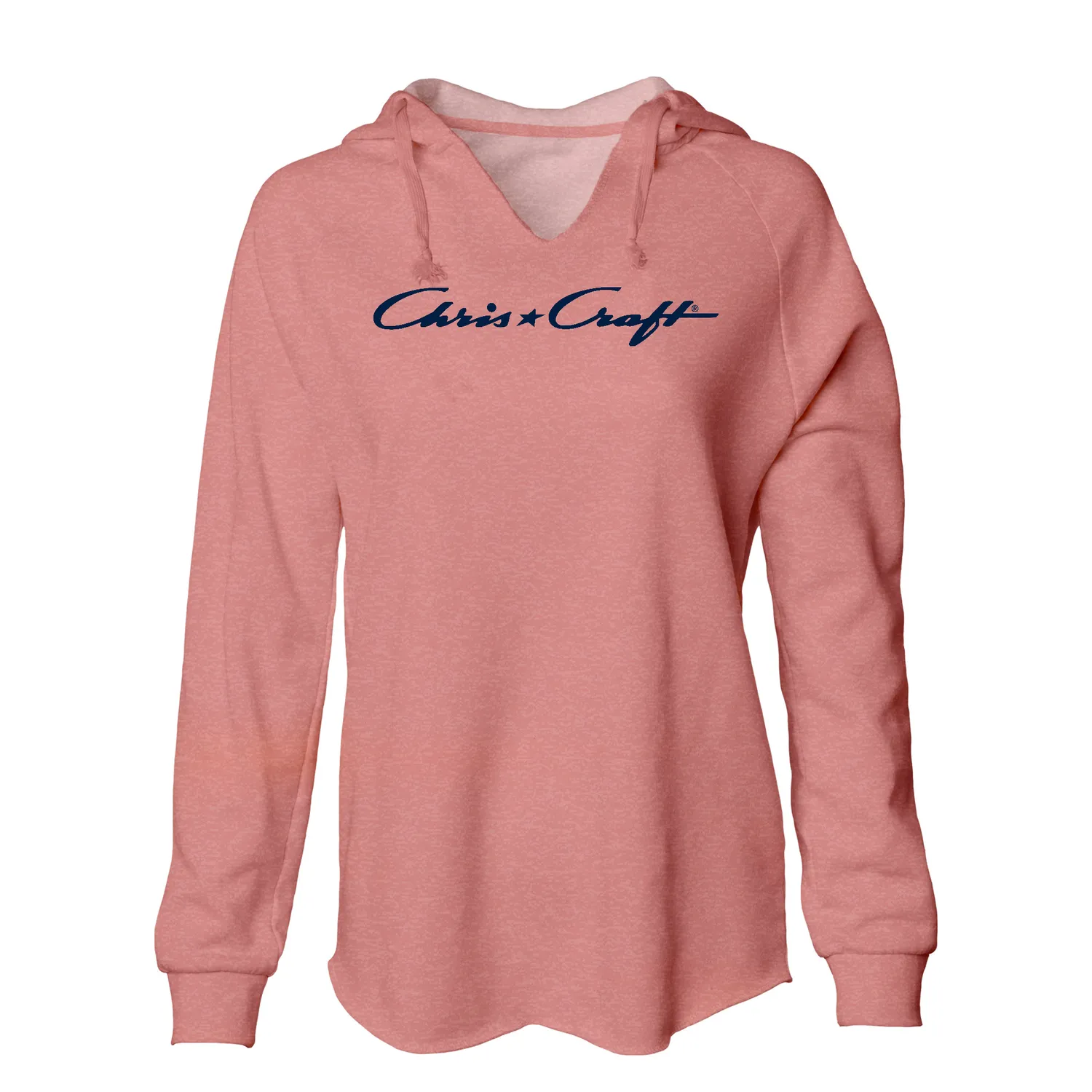 Chris Craft Flagship dame hættetrøje dusty rose fleece