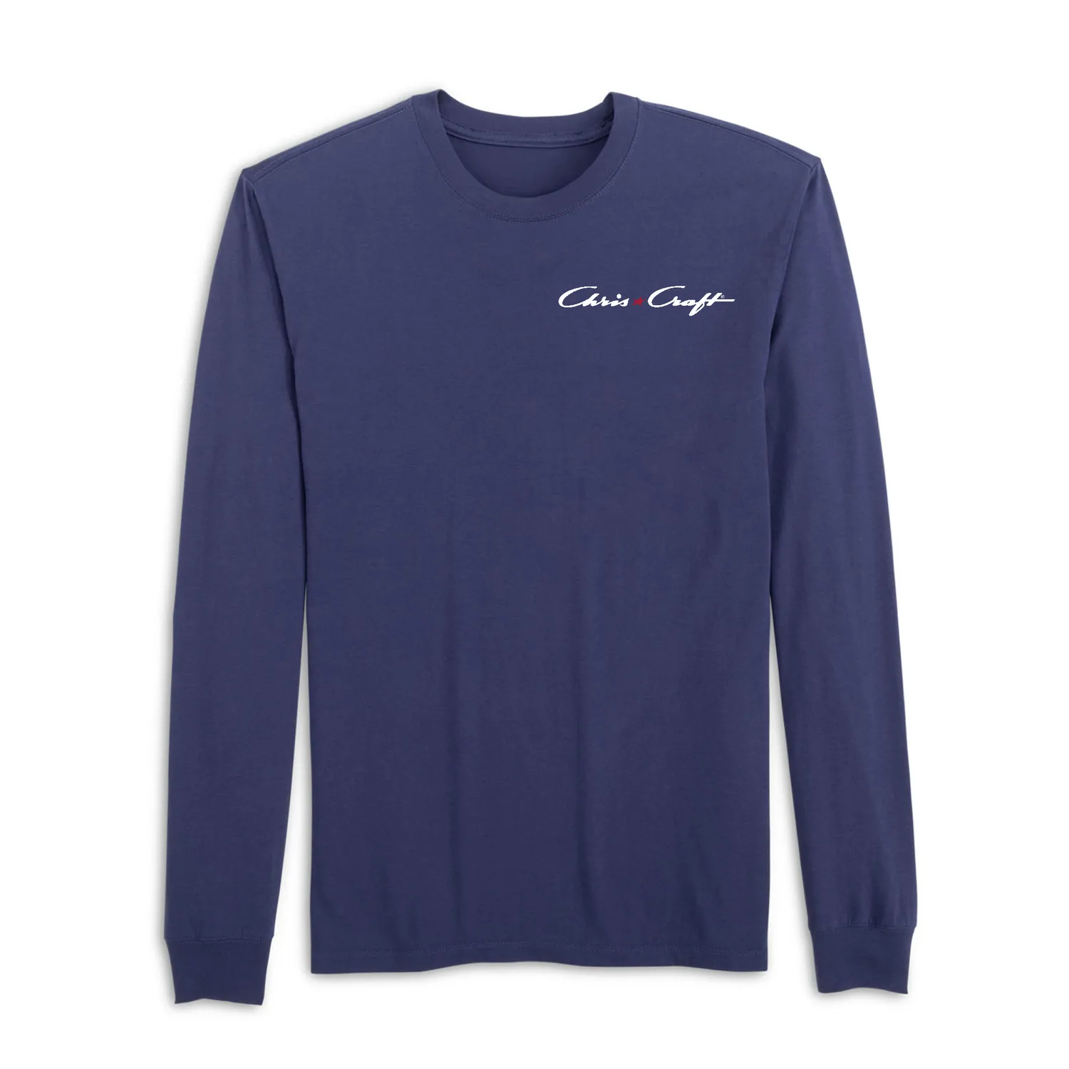 Chris Craft Paramount langærmet t-shirt sort bomuld