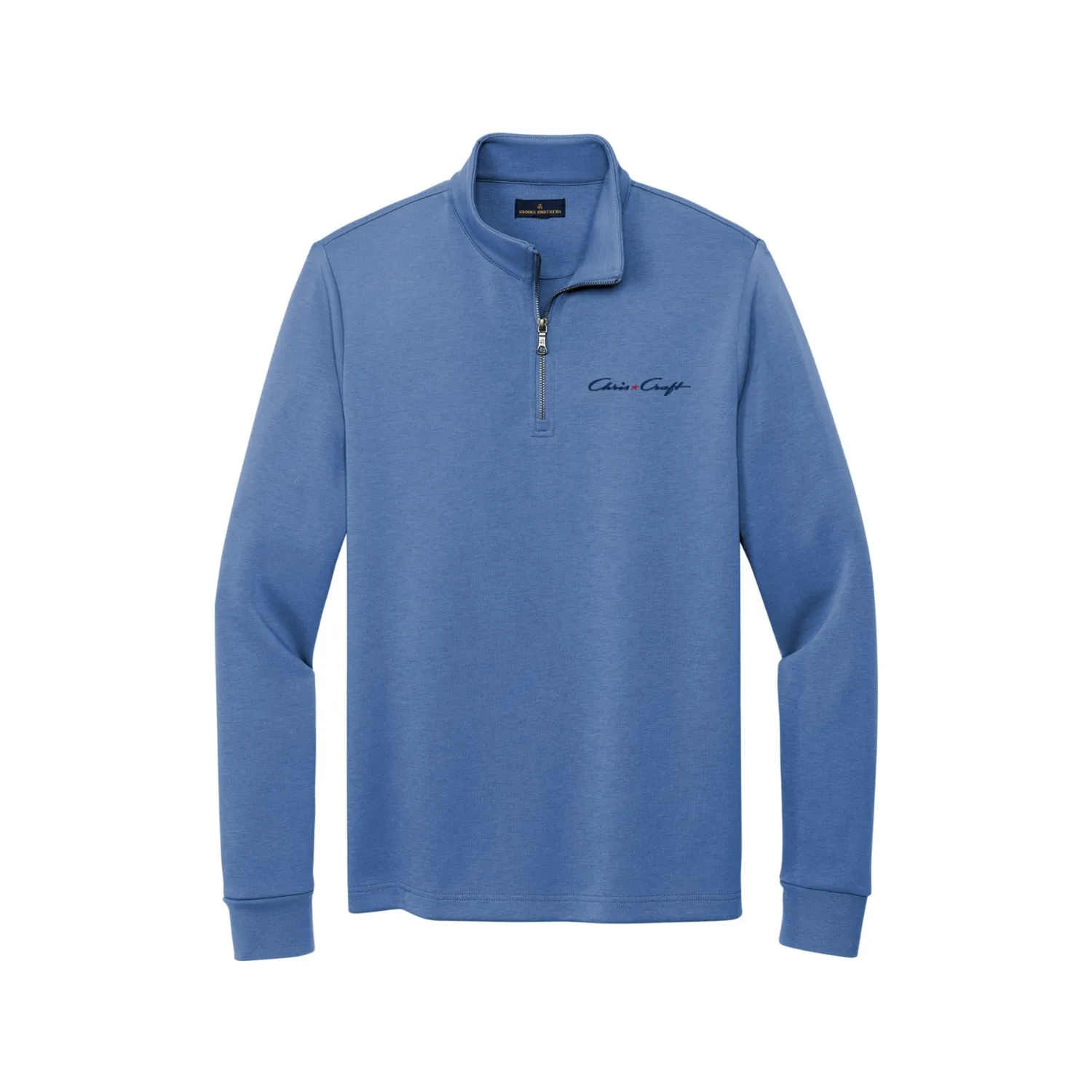 Chris Craft Double-Knit 1/4-Zip herretrøje sort large struktureret