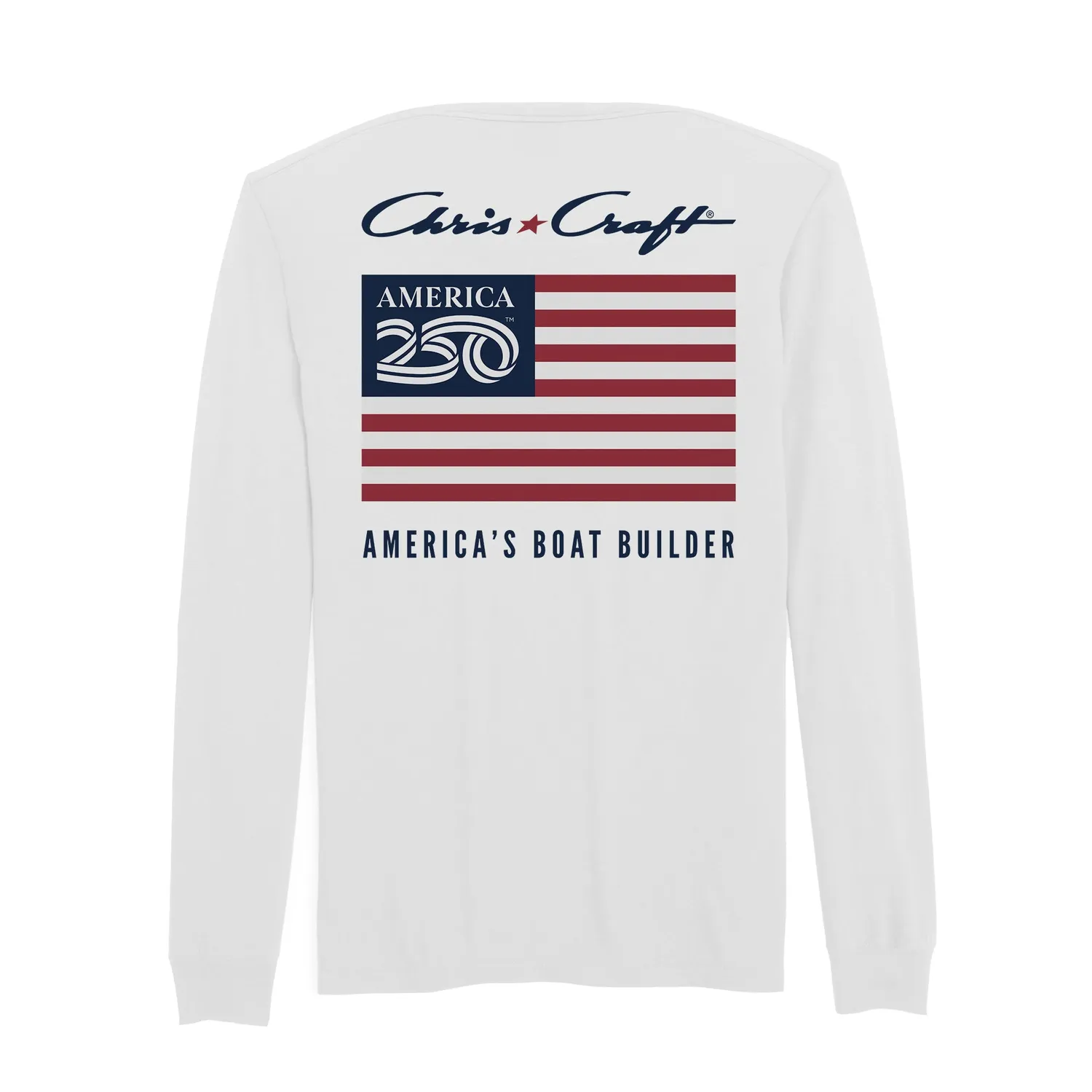 Chris Craft America250 langærmet t-shirt Navy bomuld