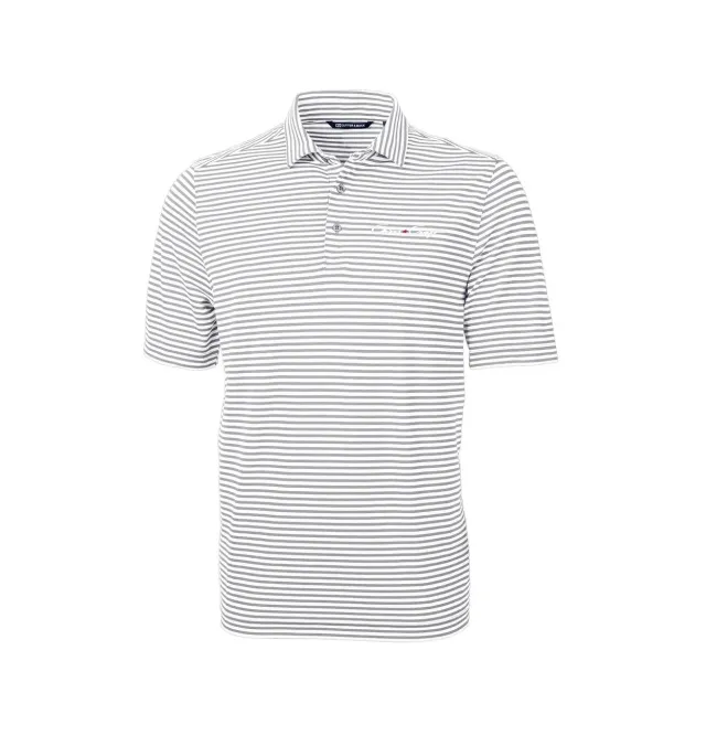 Chris Craft Pique Stripe polo herre recycled UPF25