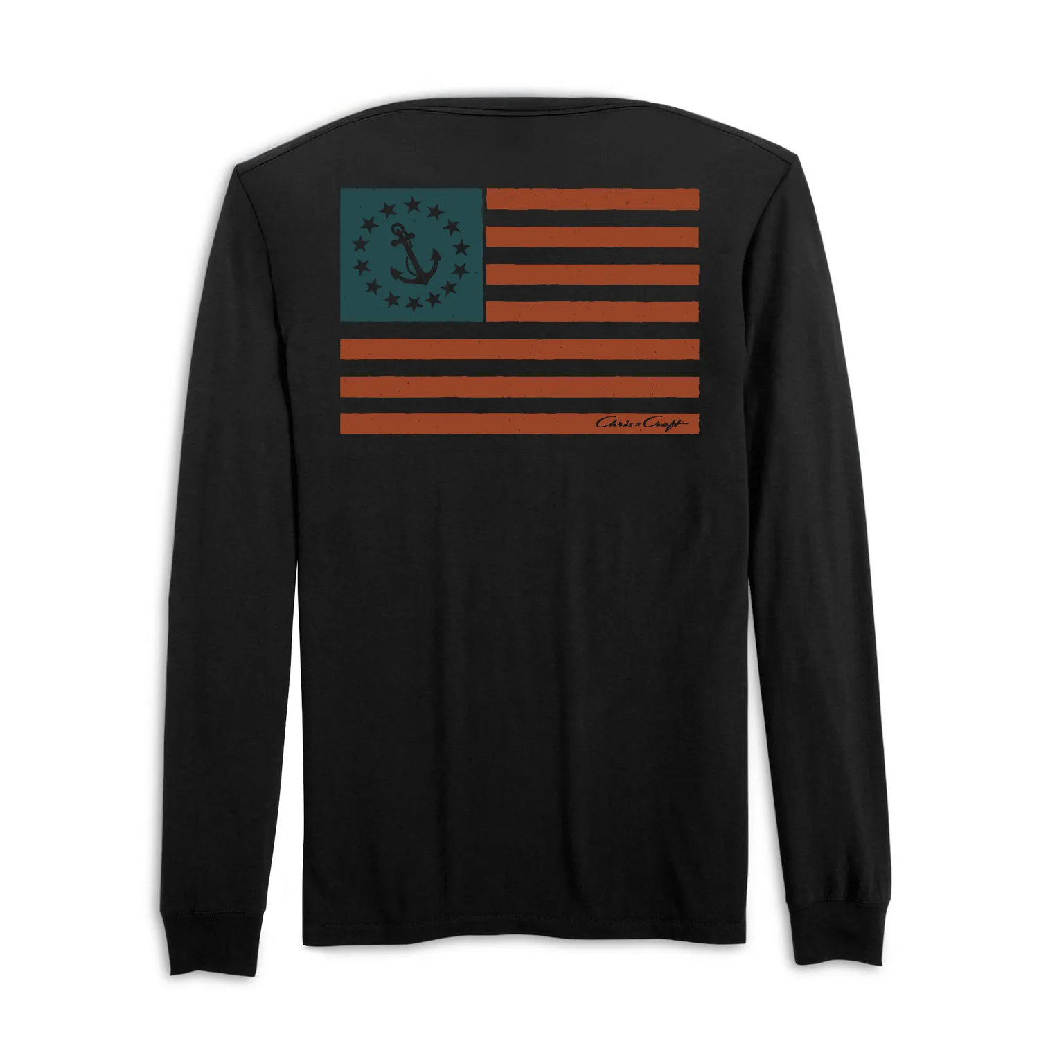 Chris Craft Old Glory langærmet T-shirt herre
