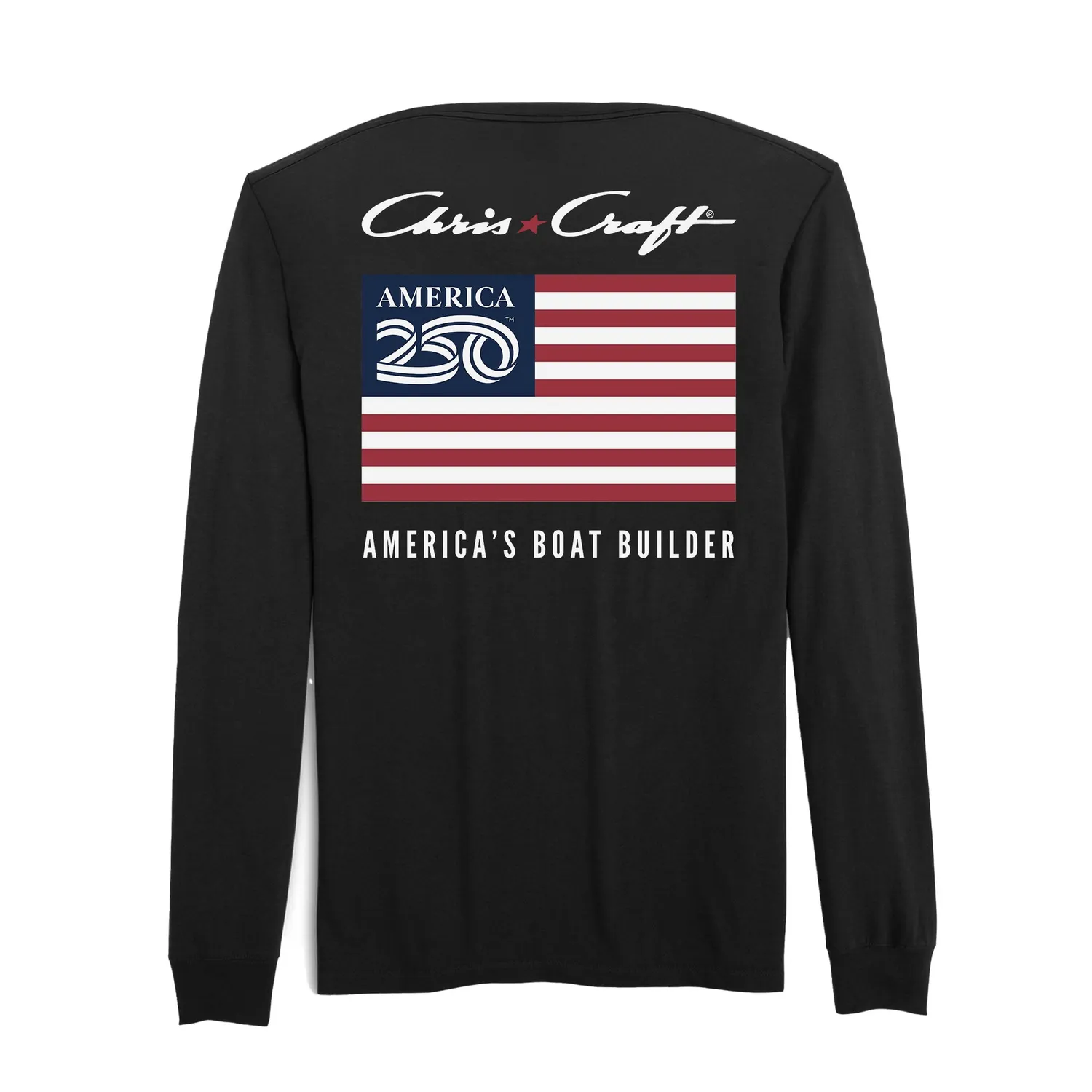 Chris Craft America250 langærmet t-shirt Navy bomuld