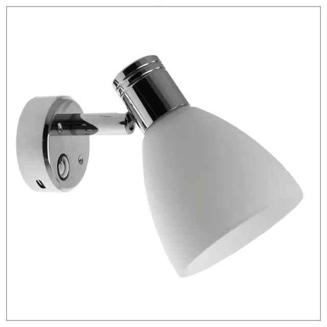 Casolux Martha Glas væglampe USB touch dæmpbar