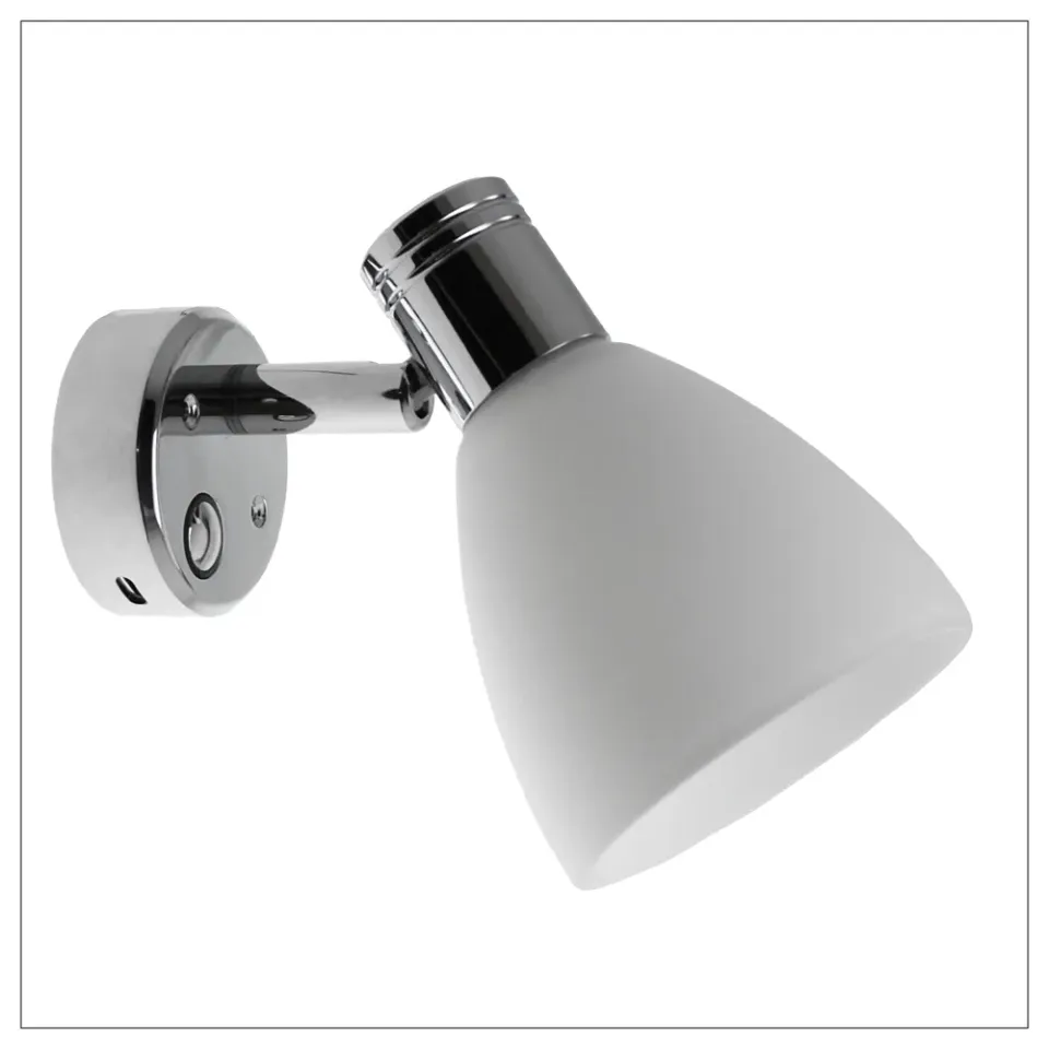 Casolux Martha Glass væglampe USB Touch Dim