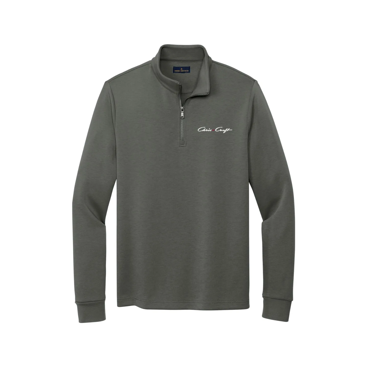 Chris Craft Double-Knit 1/4-Zip herretrøje sort large struktureret