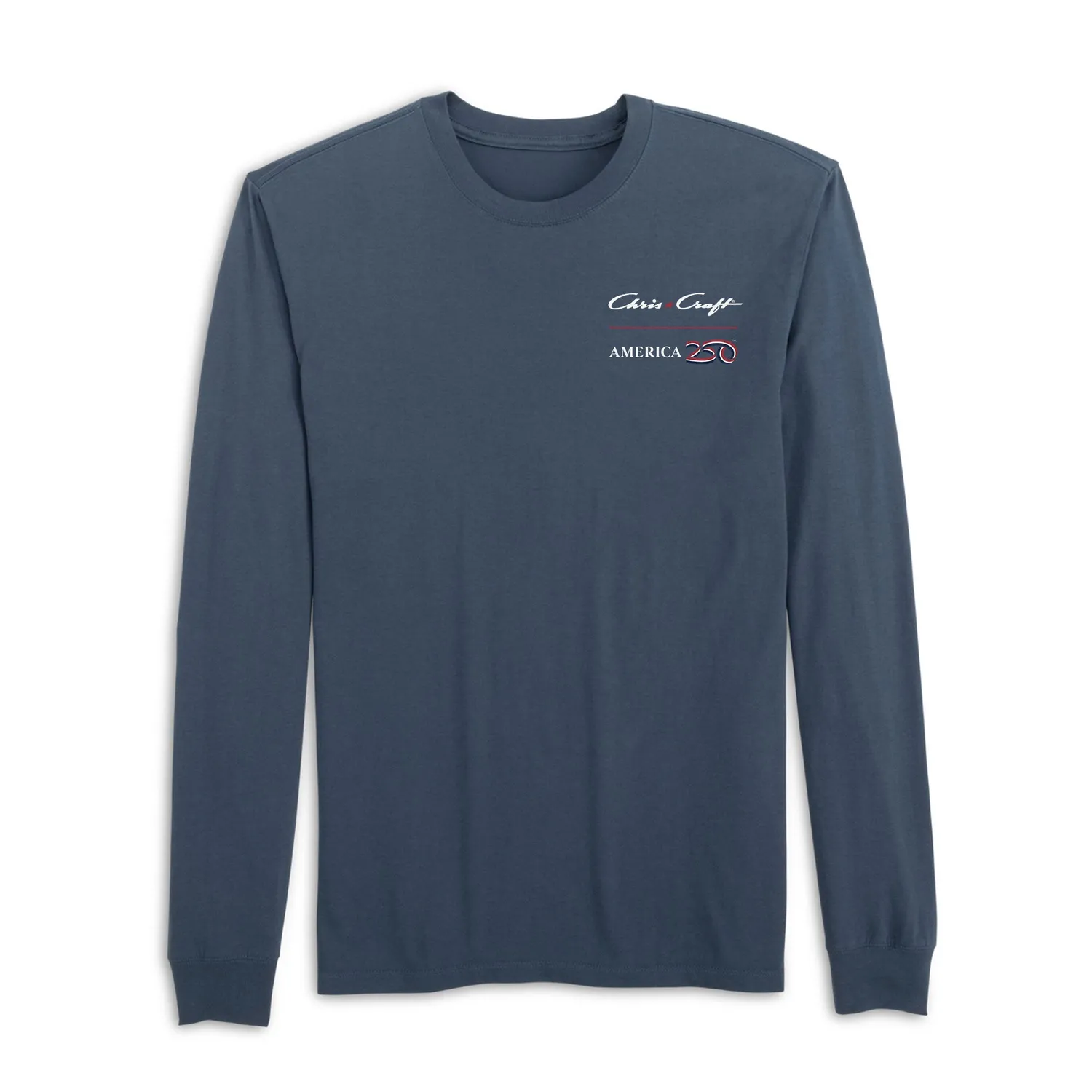 Chris Craft America250 langærmet t-shirt Navy bomuld