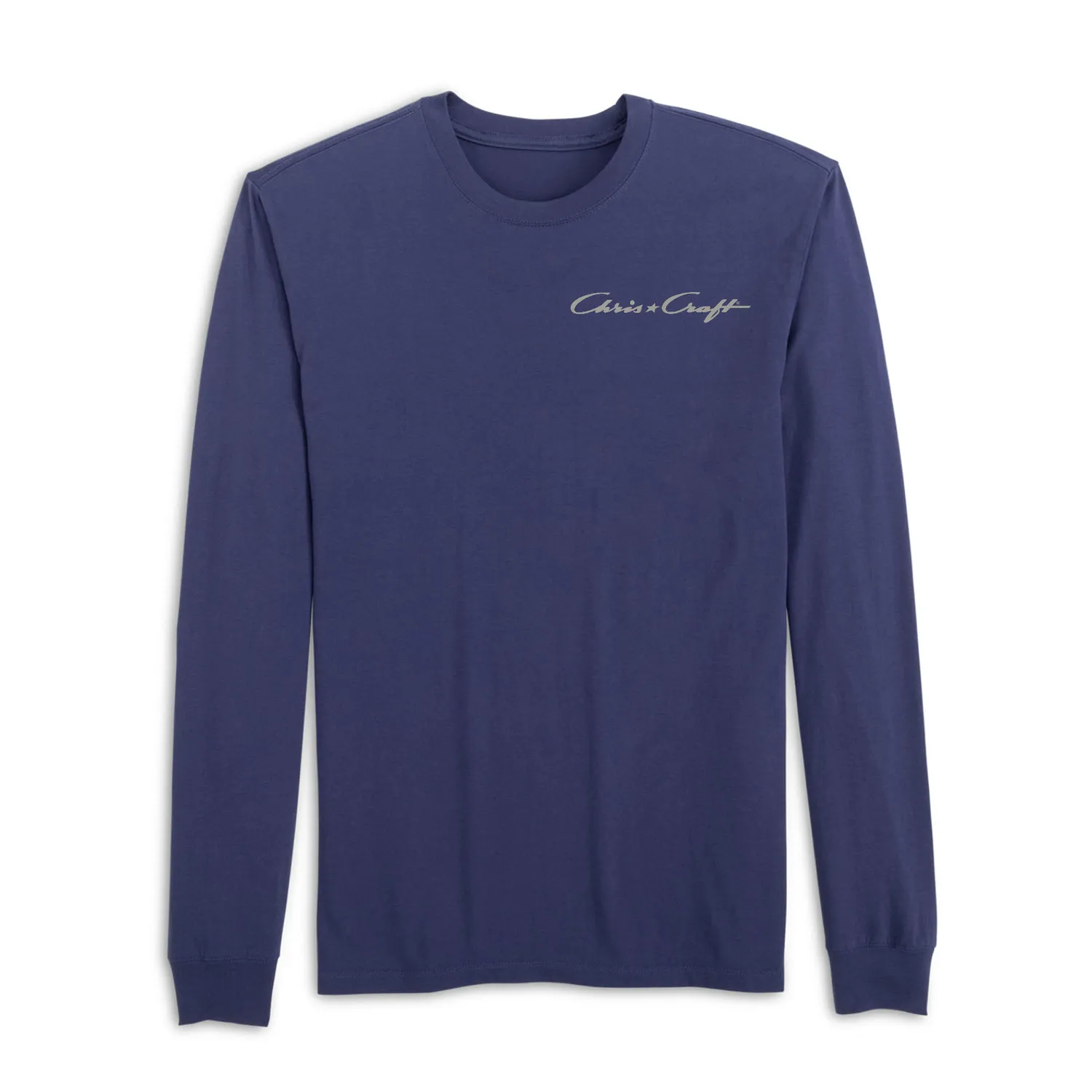 Chris Craft Roamer langærmet T-shirt teal bomuld