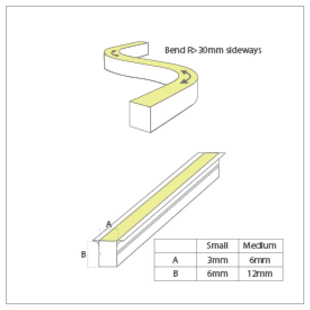 Casolux Line Wings LED neon flex strip sideway