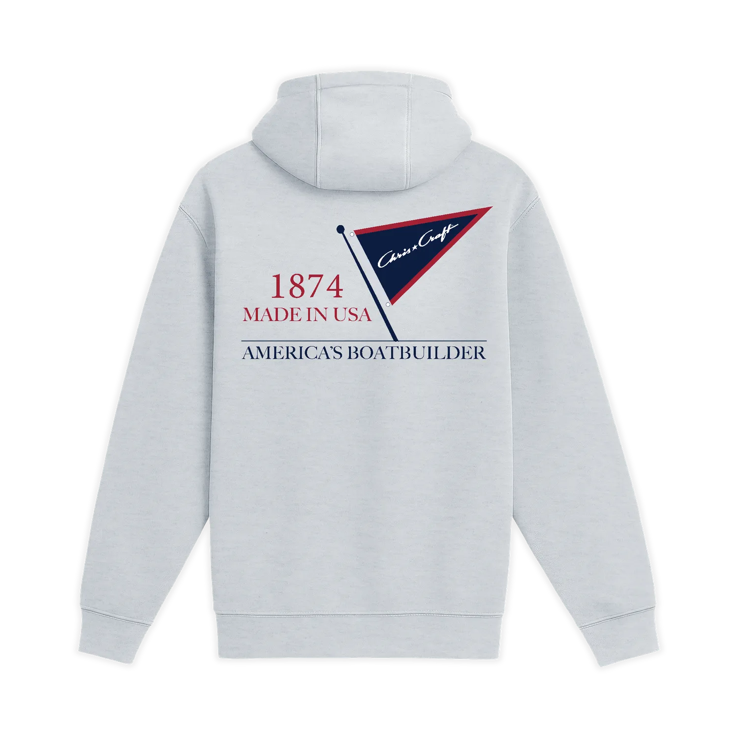 Chris Craft Eminent hoodie grå herre 280 GSM