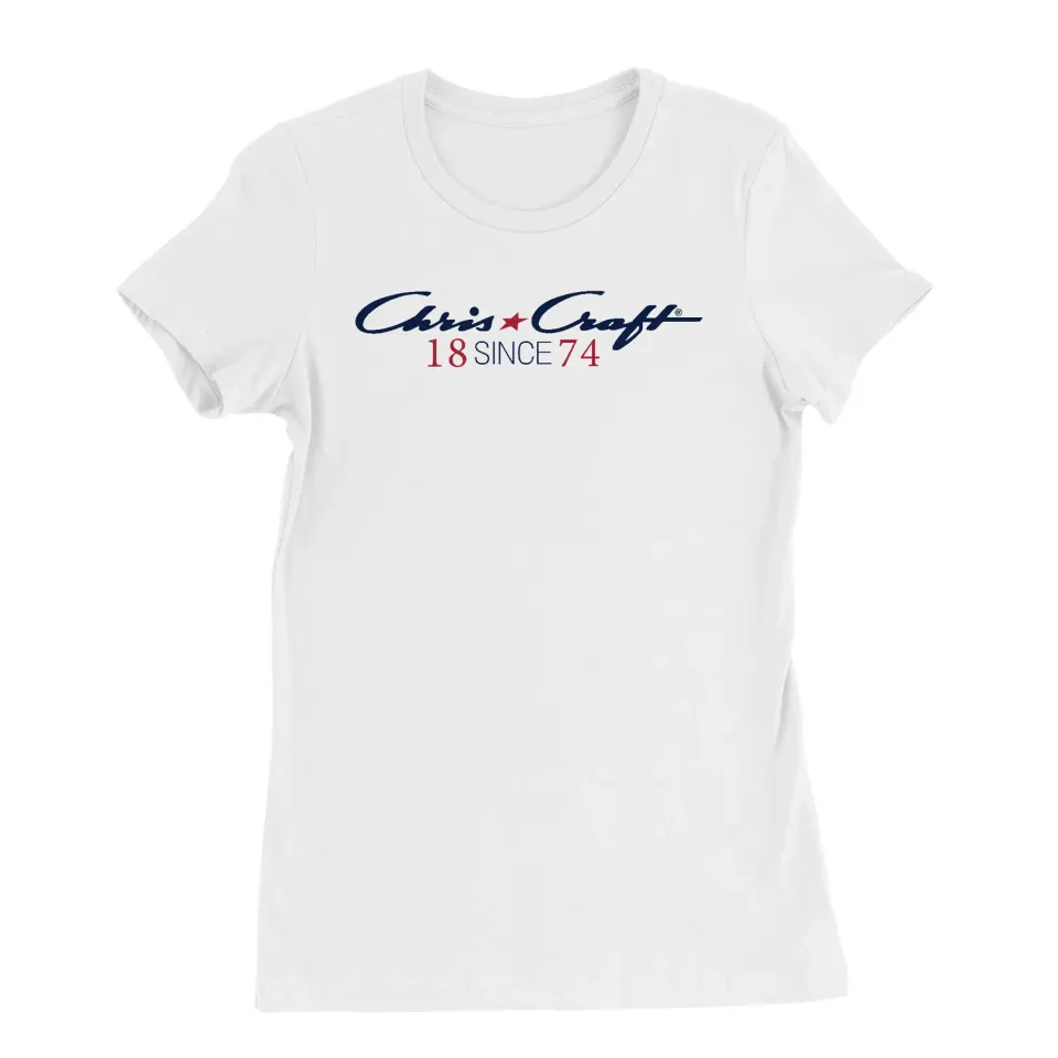 Chris Craft Signature T-shirt dame hvid bomuld