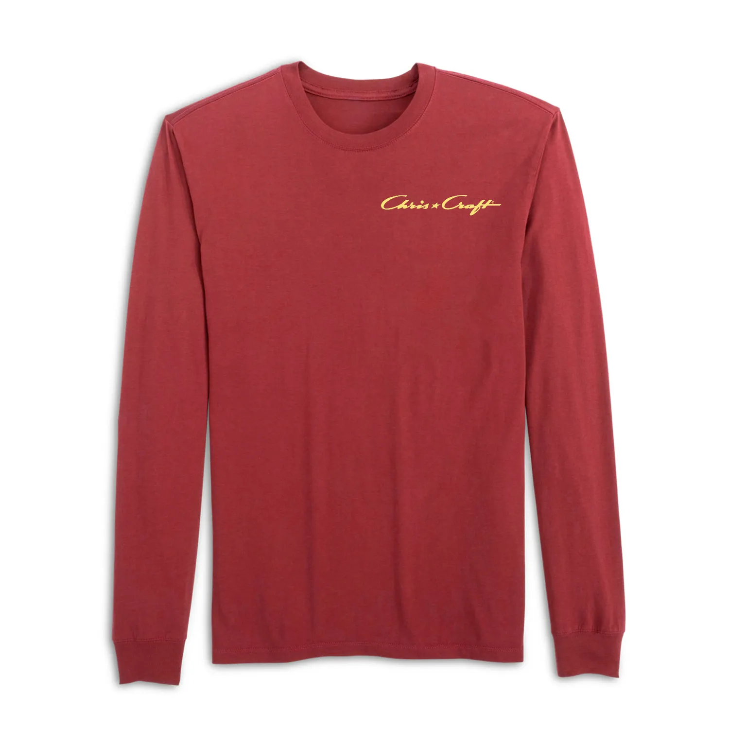 Chris Craft Trademark herre langærmet T-shirt sort bomuld